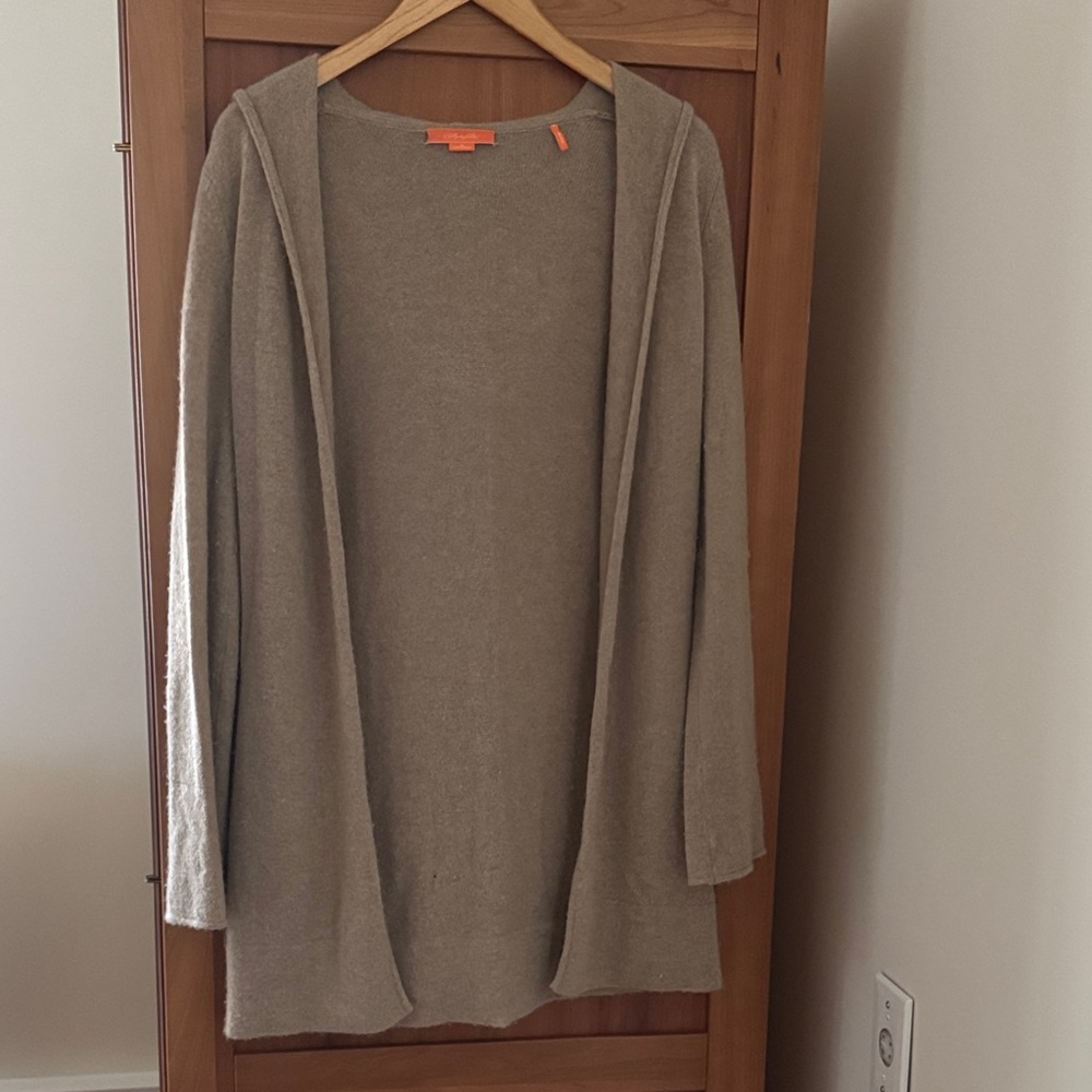 Christopher Fisher Hooded Cashmere Sweater/Cardigan
